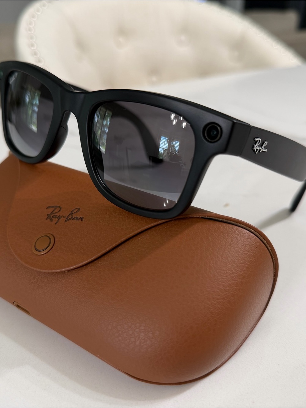 Ray-Ban Matte Black Sunglasses with Gray Lenses Gen 1
